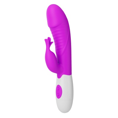 Wibrator króliczek Rasmussen Pink - 30 trybów wibracji, stymulacja punktu G i łechtaczki, 19,8 cm - 1 2