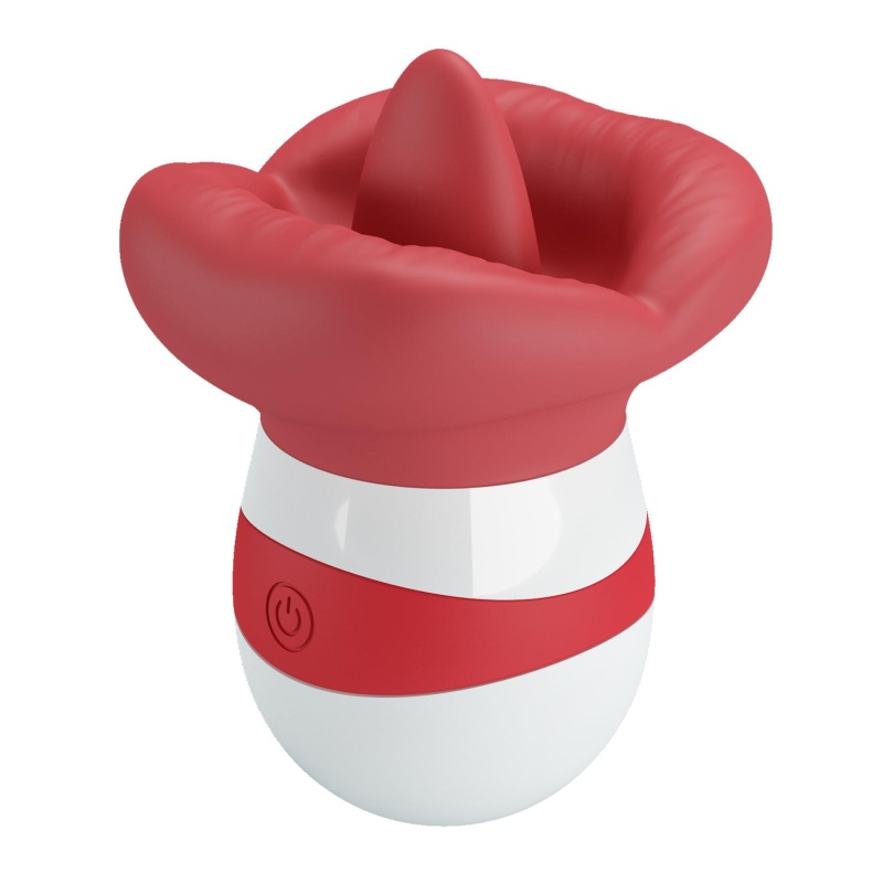 Stymulator łechtaczki Mina z ruchomym języczkiem 9,5 cm - 4
