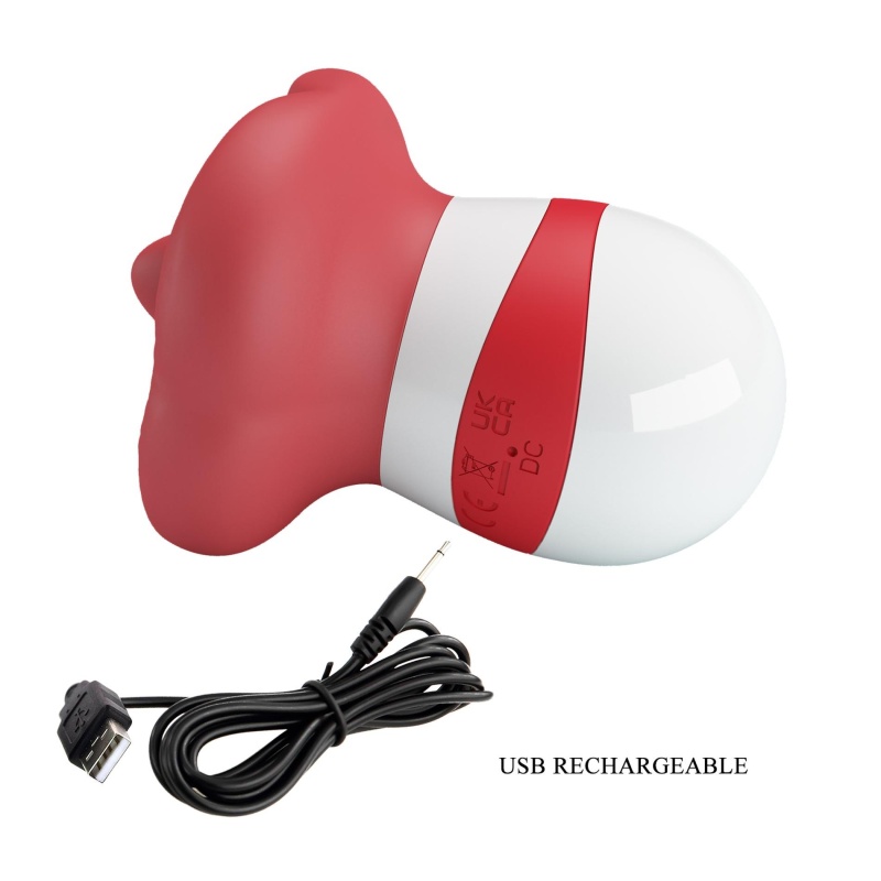 Stymulator łechtaczki Mina z ruchomym języczkiem 9,5 cm - 10