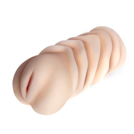 Masturbator 3D Realistic Pussy Stroker z wypustkami i żebrowaniami, 15 cm - 3