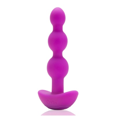Korale analne Triplet Anal Beads Fuchsia - 2 silniki, pilot, długość wkładalna 11,7 cm - 1 2