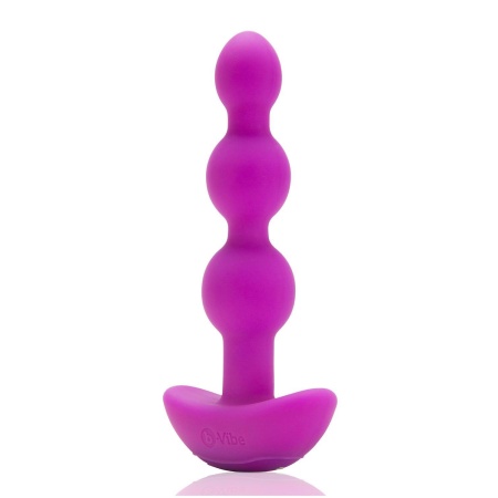 Korale analne Triplet Anal Beads Fuchsia - 2 silniki, pilot, długość wkładalna 11,7 cm - 2
