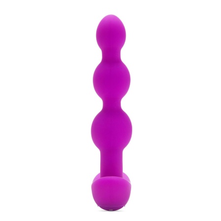 Korale analne Triplet Anal Beads Fuchsia - 2 silniki, pilot, długość wkładalna 11,7 cm - 3