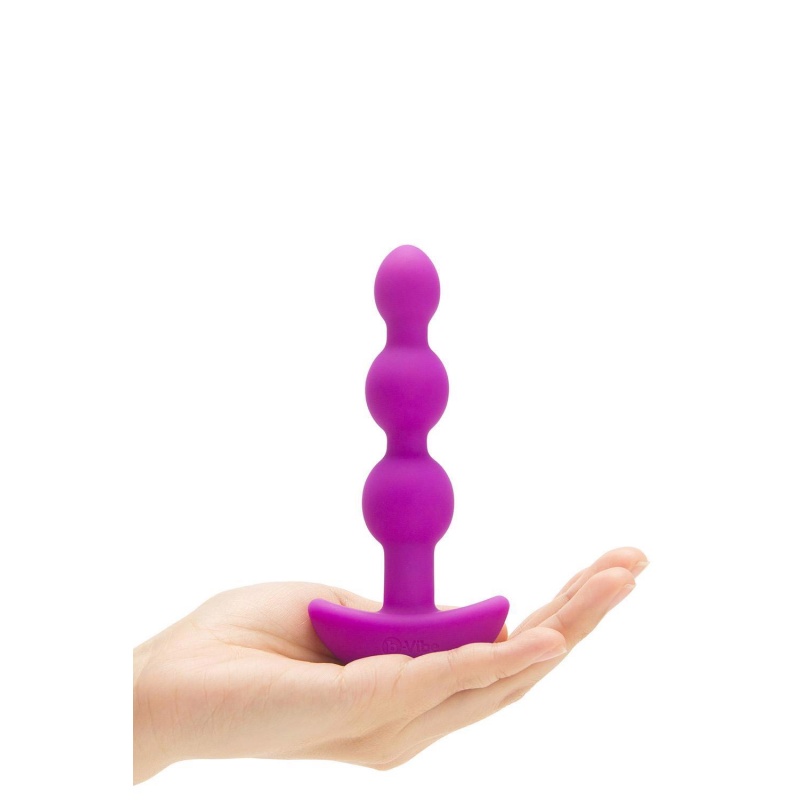 Korale analne Triplet Anal Beads Fuchsia - 2 silniki, pilot, długość wkładalna 11,7 cm - 4