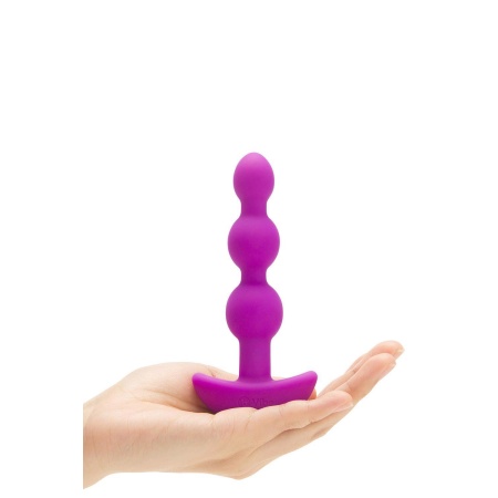Korale analne Triplet Anal Beads Fuchsia - 2 silniki, pilot, długość wkładalna 11,7 cm - 4