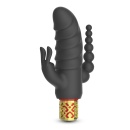 Mini wibrator Romanov 13,3 cm czarny z silikonową nakładką - 5