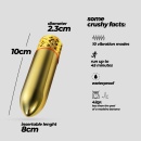Mini wibrator Romanov 13,3 cm czarny z silikonową nakładką - 10