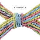 Polyester Bondage Rope - 32.8 ft / 10 m - Multicolor Pastel - 2