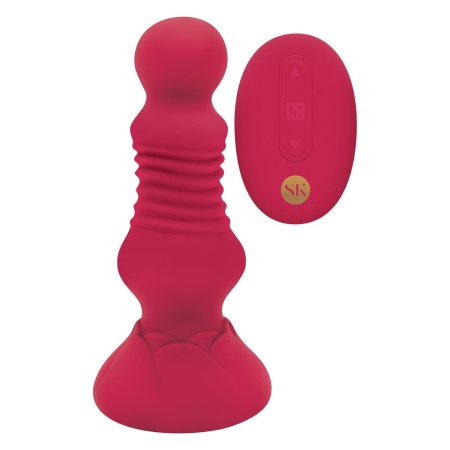 SECRET KISSES REMOTE THRUSTING ROSEBUD BUTTPLUG - 2