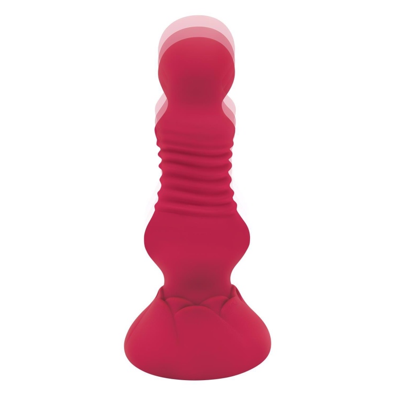 SECRET KISSES REMOTE THRUSTING ROSEBUD BUTTPLUG - 3
