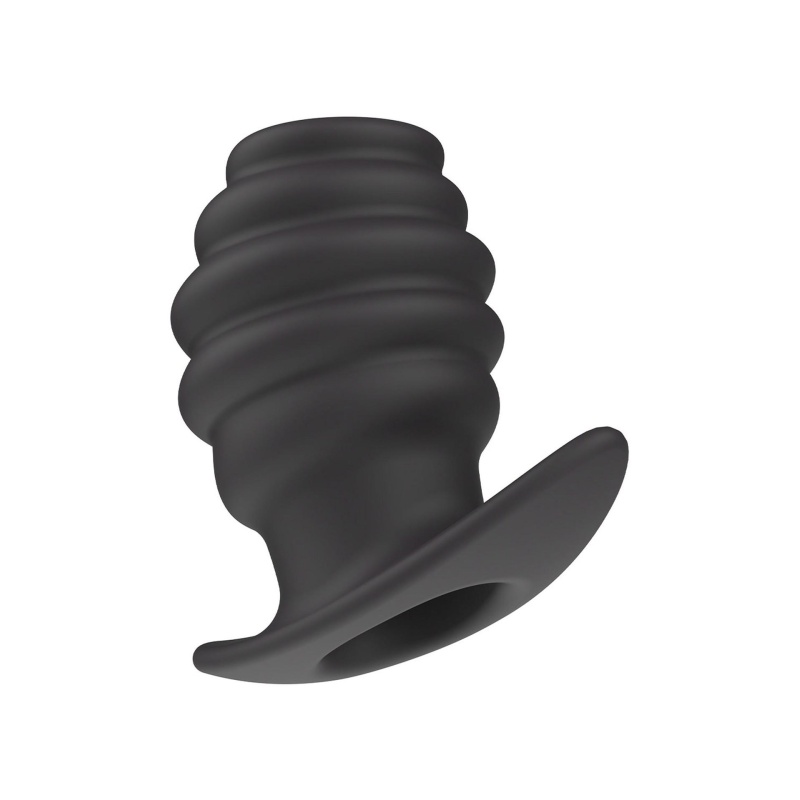 Tunel analny Intruder Open Plug M z otwartym kanałem – 7,6 cm - 1