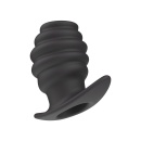 Tunel analny Intruder Open Plug M z otwartym kanałem – 7,6 cm - 1