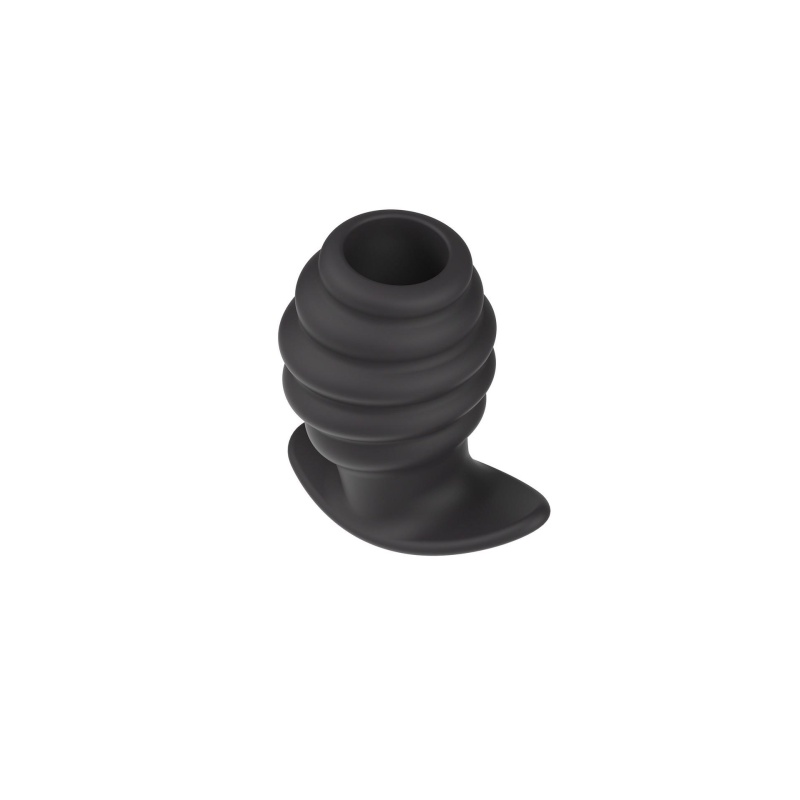 Tunel analny Intruder Open Plug M z otwartym kanałem – 7,6 cm - 3