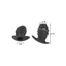 Tunel analny Intruder Open Plug M z otwartym kanałem – 7,6 cm - 5