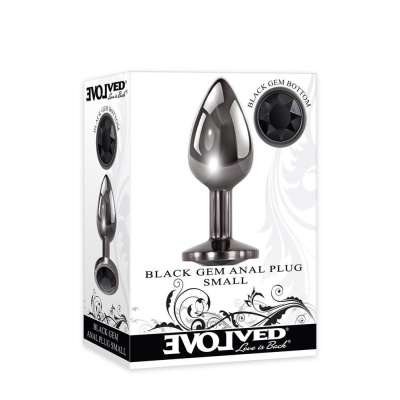 BLACK GEM ANAL PLUG SMALL - 1