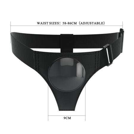 Majtki z uprzężą Bobby z elastycznym O-ringiem, obwód talii 58-86 cm - 6