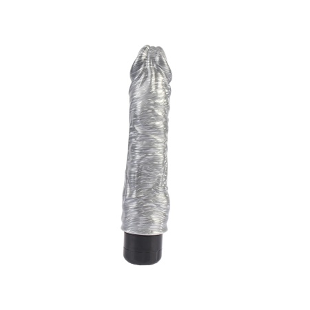 Wibrator Chubby Beau-Silver - wielopunktowa regulacja prędkości wibracji, długość 21,5 cm, średnica 4,9 cm, PVC - 3