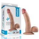 Dildo realistyczne The Ultra Soft Dude 22,4 cm, cielisty, TPE z przyssawką - 1