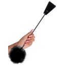 Pejcz z piórkami FFSLE Feather Crop Black – dwufunkcyjny tickler i packa, 51 cm - 3
