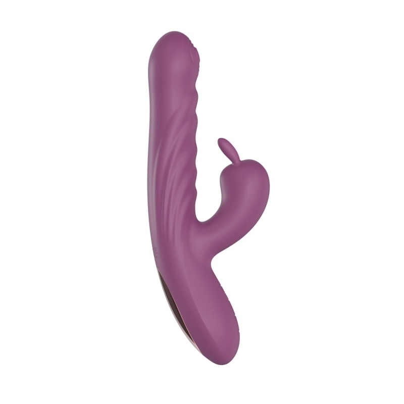 Wibrator króliczy PURPLE - 10 trybów wibracji, 10 prędkości pchnięć i funkcja podgrzewania - 2