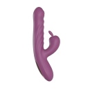Wibrator króliczy PURPLE - 10 trybów wibracji, 10 prędkości pchnięć i funkcja podgrzewania - 2