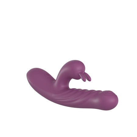 Wibrator króliczy PURPLE - 10 trybów wibracji, 10 prędkości pchnięć i funkcja podgrzewania - 4