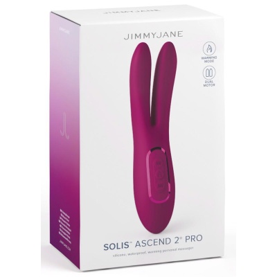 Wibrator stymulujący łechtaczkę Solis Ascend 2 PRO – dwie elastyczne końcówki, 2 silniki, funkcja podgrzewania, 16 cm - 1