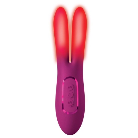 Wibrator stymulujący łechtaczkę Solis Ascend 2 PRO – dwie elastyczne końcówki, 2 silniki, funkcja podgrzewania, 16 cm - 4