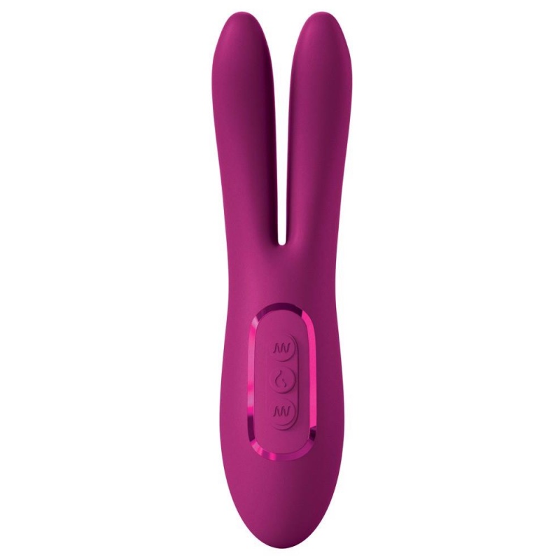 Wibrator stymulujący łechtaczkę Solis Ascend 2 PRO – dwie elastyczne końcówki, 2 silniki, funkcja podgrzewania, 16 cm - 5