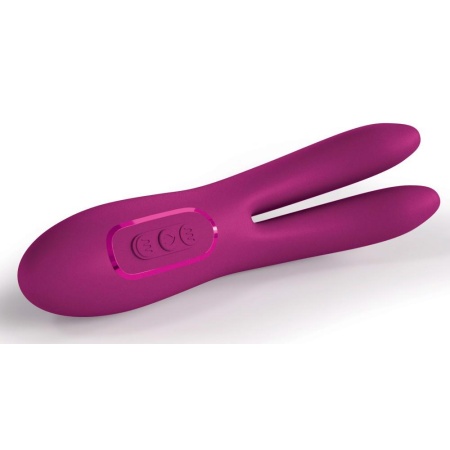 Wibrator stymulujący łechtaczkę Solis Ascend 2 PRO – dwie elastyczne końcówki, 2 silniki, funkcja podgrzewania, 16 cm - 6