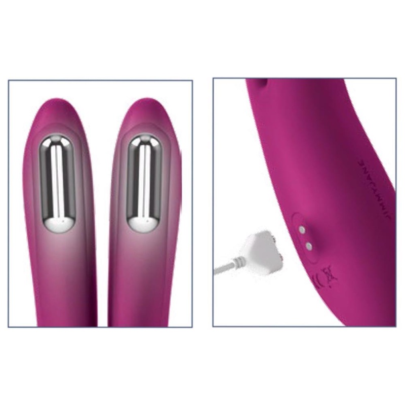 Wibrator stymulujący łechtaczkę Solis Ascend 2 PRO – dwie elastyczne końcówki, 2 silniki, funkcja podgrzewania, 16 cm - 7