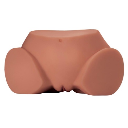 Masturbator torsu 360° Banger Tan z dwoma kanałami penetracyjnymi (12,7 cm), obrotową konstrukcją 360° i wymiarami 22,4 × 32,5 × - 7