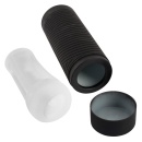 Pussy to Go Mystic clear — przezroczysty masturbator z kanałem TPE w obudowie ABS, długość 23,5 cm - 3