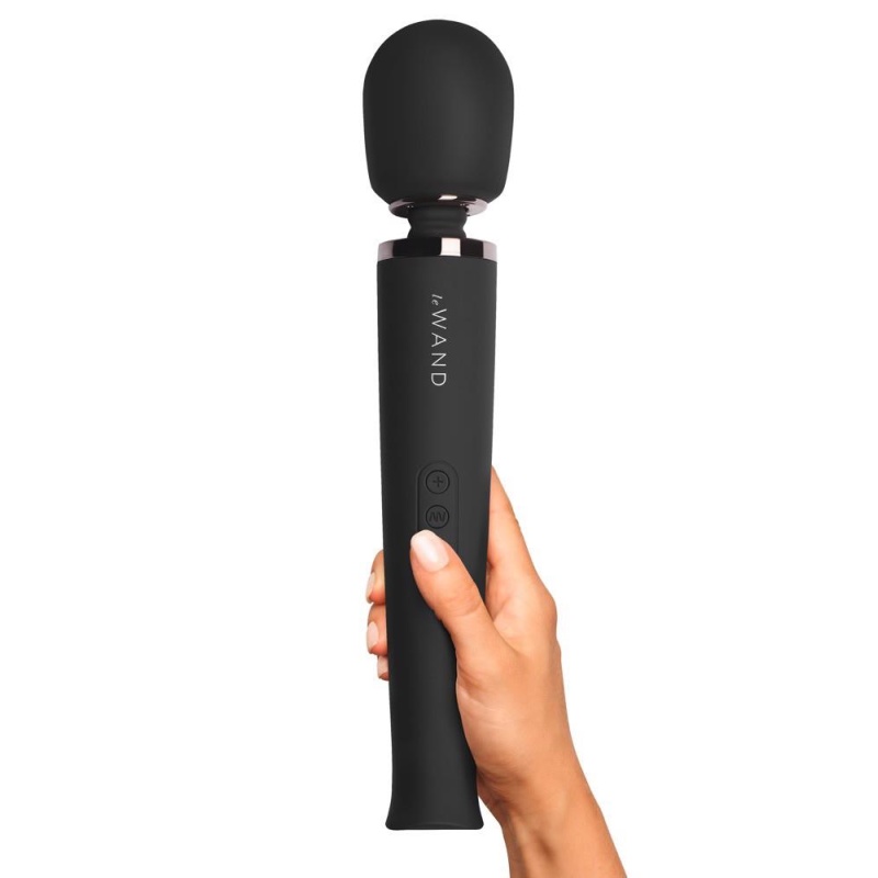 Masażer różdżka Le Wand Black z silikonową głowicą, 20 trybów wibracji, 10 intensywności, 33,5 cm - 6