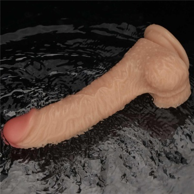 Wibrator Realistyczny Power Basics Cock 21,6 cm PVC Cielisty - 1 2