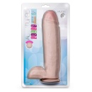 Au Naturel Huge - realistyczny dildo z TPE o podwójnej gęstości, z technologią FlexiShaft™ i przyssawką, 26,6 cm (21,5 cm użytko - 1