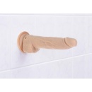9" Thrusting Dong RC Vanilla – silikonowe dildo z funkcją pchnięć i pilotem, 22,9 cm, śr. 4,5 cm - 9