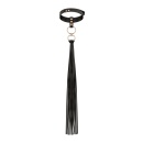 Rosy Gold - Collar with Flogger - Black - 1