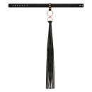Rosy Gold - Collar with Flogger - Black - 4