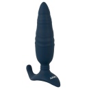 ANOS RC Thrusting Butt Plug z wibracją - silikonowy stymulator analny, śr. 2-4,1 cm, długość 16,8 cm - 5