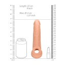 Penis Sheath RealRock 23 cm - anatomiczna nakładka z bezftalanowego Skin TPE o realistycznej fakturze - 8
