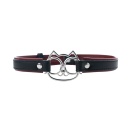 Adjustable collar with cat face. - 3