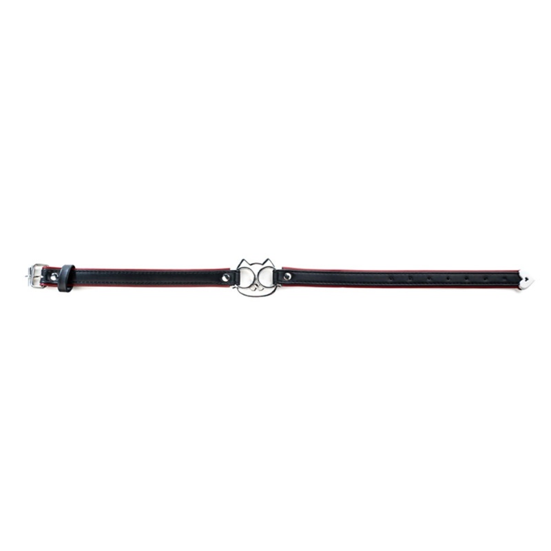Adjustable collar with cat face. - 4