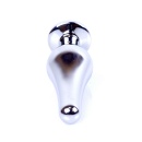 Biżuteria analna Silver Red - stal nierdzewna, anatomiczna, dł. 9,5 cm, śr. 3 cm - 4