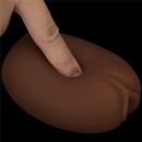 Masturbator dwustronny z pochwą i odbytem 10,3 cm, brązowy - 16