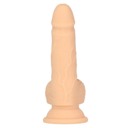 Dildo z napędem pchnięć NA 6.5 RC Vanilla - silikon platynowy, pilot bezprzewodowy, 16,5 cm - 3