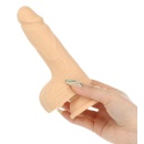 Dildo z napędem pchnięć NA 6.5 RC Vanilla - silikon platynowy, pilot bezprzewodowy, 16,5 cm - 6