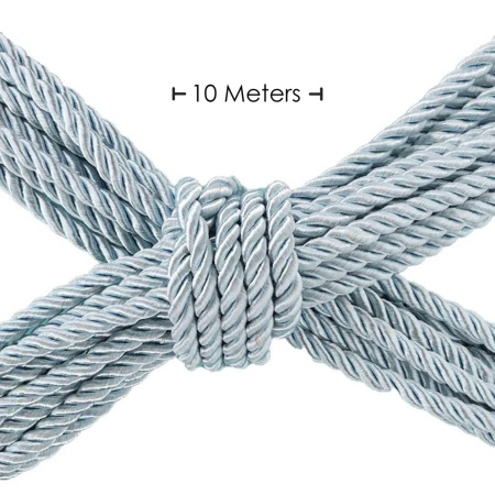 Polyester Bondage Rope - 32.8 ft / 10 m - Powder Blue - 2