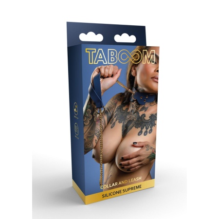 Silicone Collar and Leash Blue - 3