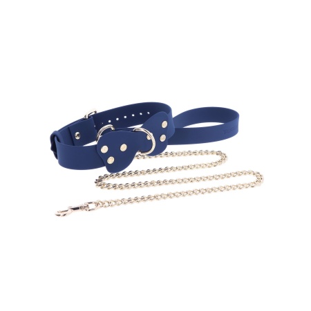 Silicone Collar and Leash Blue - 12
